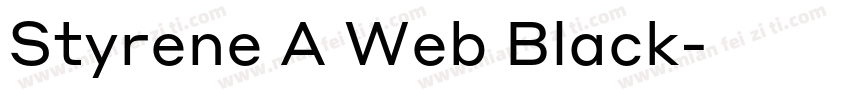 Styrene A Web Black字体转换